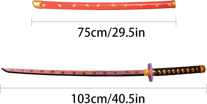 SV Anime Demon Slayer Sword Katana 41 Inch Decorative Collectible Gift Cosplay Sword，Various Styles Available - Image 2